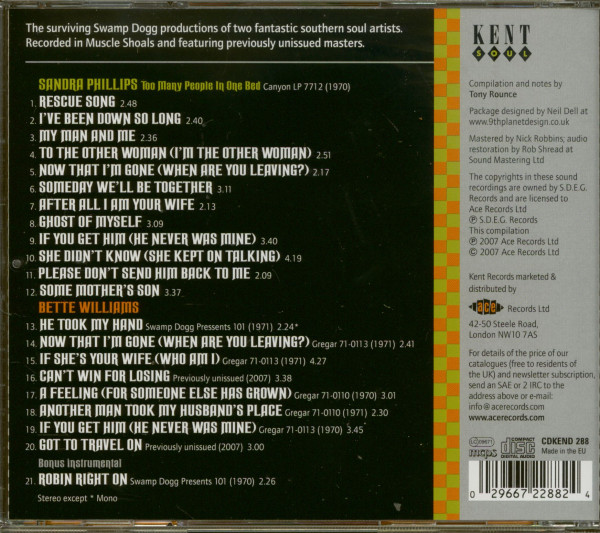 Swamp Dogg's Southern Soul Girls (CD)