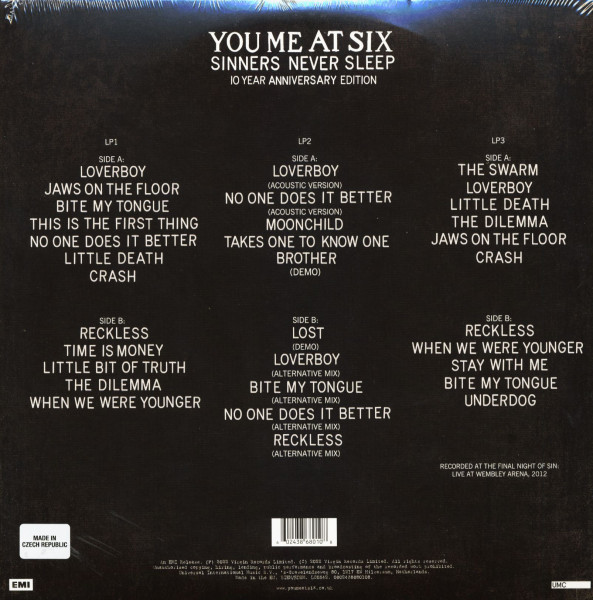 Sinners Never Sleep - 10th Anniversary Editon (3-LP, colored Vinyl, Ltd.)