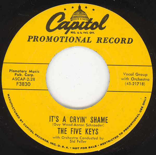 It's A Cryin' Shame - You're For Me (7inch, 45rpm)
