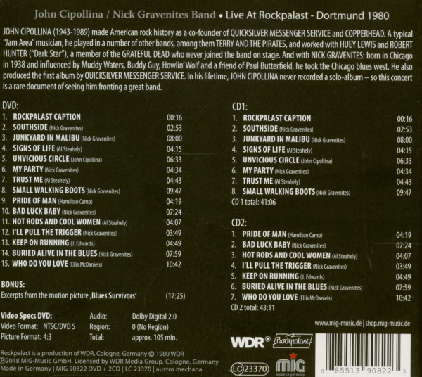 Live At Rockpalast - Dortmund 1980 (2-CD & DVD)
