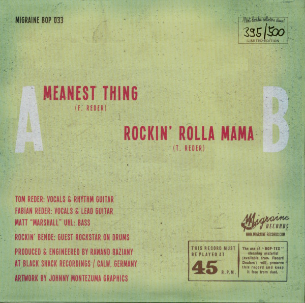 Meanest Thing - Rockin' Rolla Mama (45rpm, 7inch, PS, Ltd.)