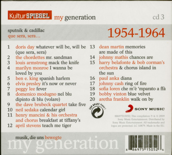 My Generation - Sputnik & Cadillac - 1957 (CD)