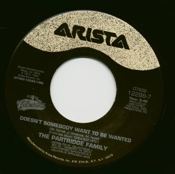 I Think I Love You - Doesn't Somebody Want To Be Wanted (7inch, 45rpm)