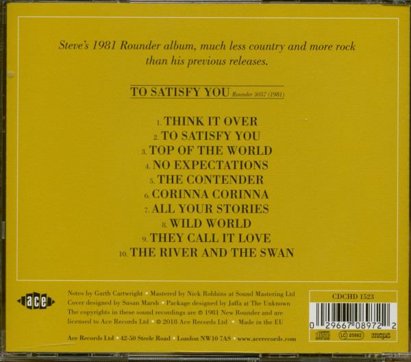 To Satisfy You (CD)D)