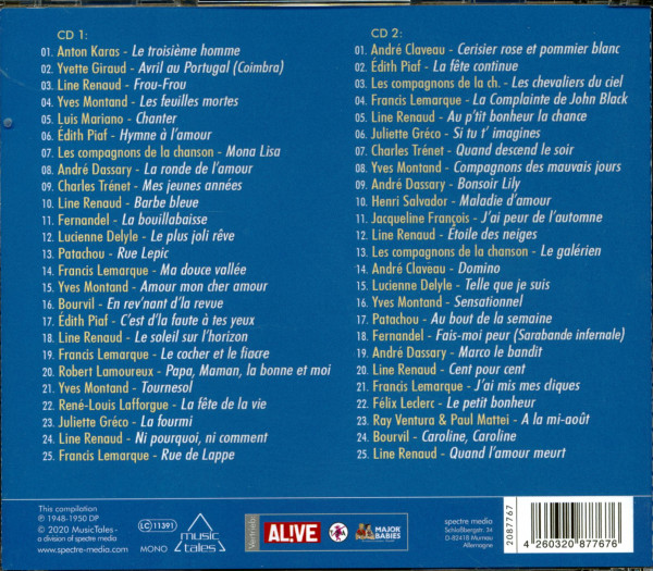 Les Chansons De L’Année 1950 (2-CD)