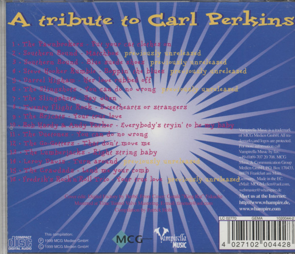 A Tribute To Carl Perkins (CD)