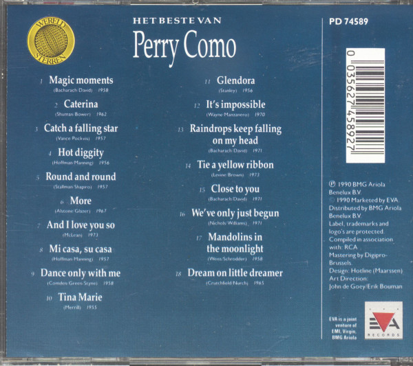 Wereldsterren - Het Beste Van Perry Como (CD)
