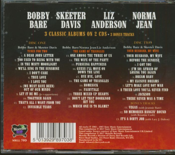 Bobby Bare - Skeeter Davis - Liz Anderson - Norma Jean (2-CD)