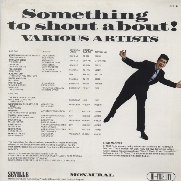 Something To Shout About - A Rock And Roll Recollection Vol.1 (LP)