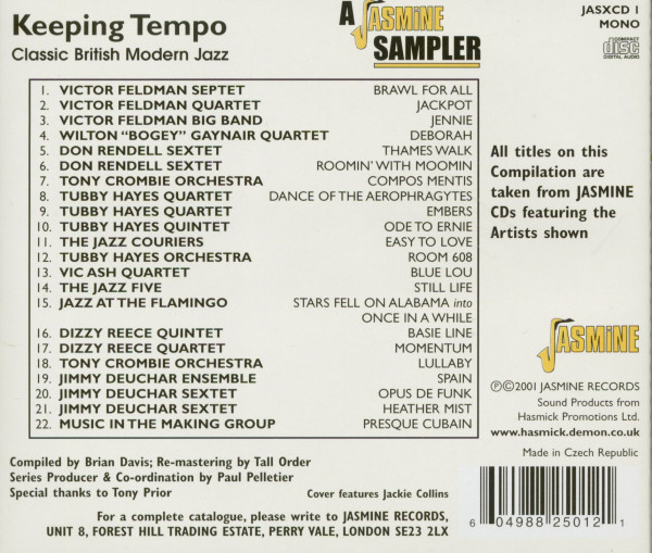 Keeping Tempo - Classic British Modern Jazz (CD)