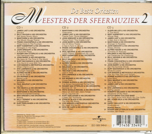 De Beste Orkesten - Meesters Der Sfeermuziek (3-CD)