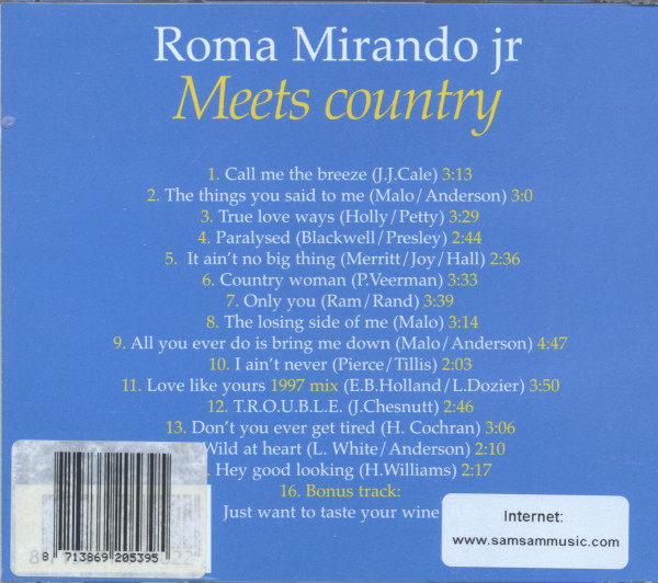 Roma Mirando jr. Meets Country (CD)