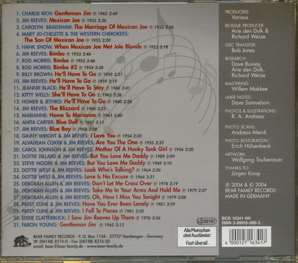 The Jim Reeves Connection (CD)