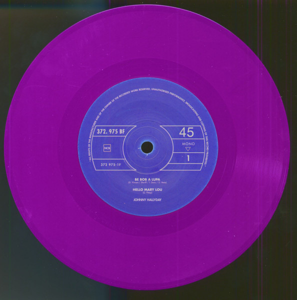 Johnny Hallyday (7inch, EP, 45rpm, PS, SC, Purple Vinyl, Ltd.)