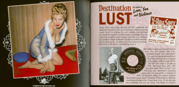 Destination Lust - Songs of Love, Sex And Violence (CD)