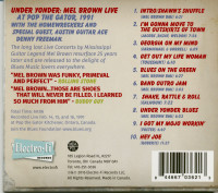 Aperçu: Under Yonder: Mel Brown Live At Pop The Gator 1991 (CD) Aperçu: Under Yonder: Mel Brown Live At Pop The Gator 1991 (CD)