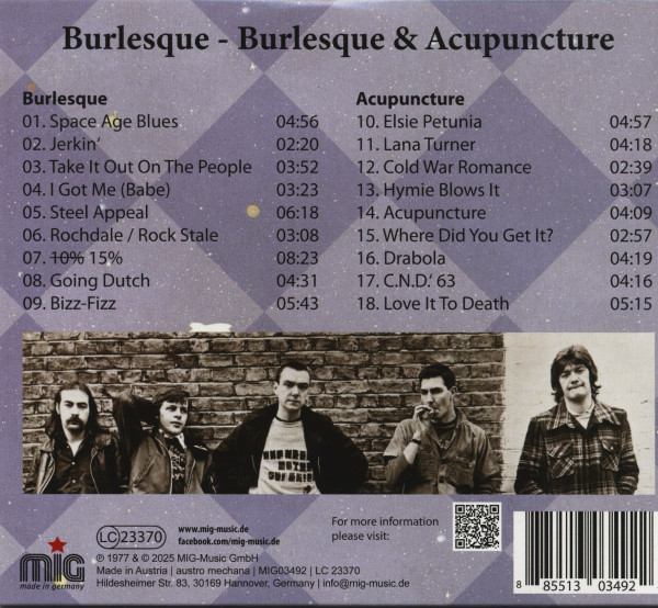 Burlesque & Acupuncture (CD)