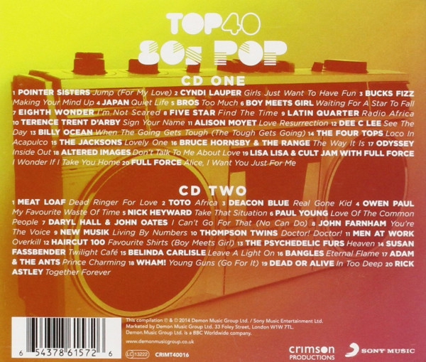 Top 40 - 80s Pop (2-CD)