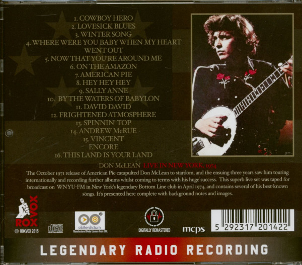 Live In New York - The Bottom Line April 1974 (CD)