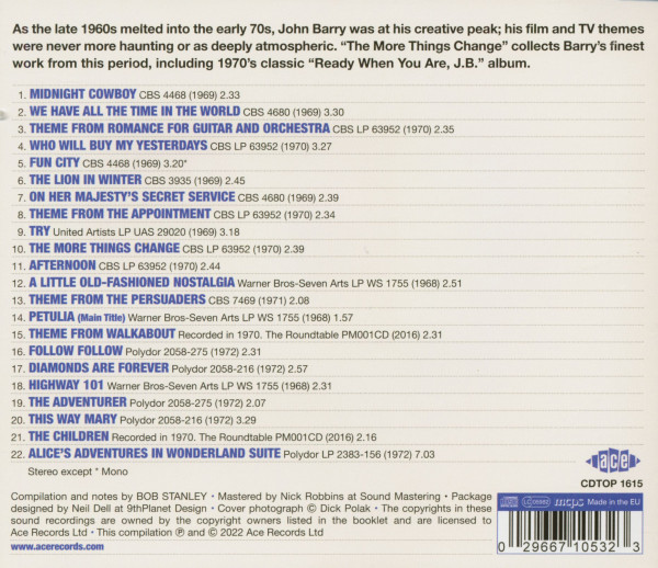 The More Things Change - Film, TV & Studio Work 1968-1972 (CD)