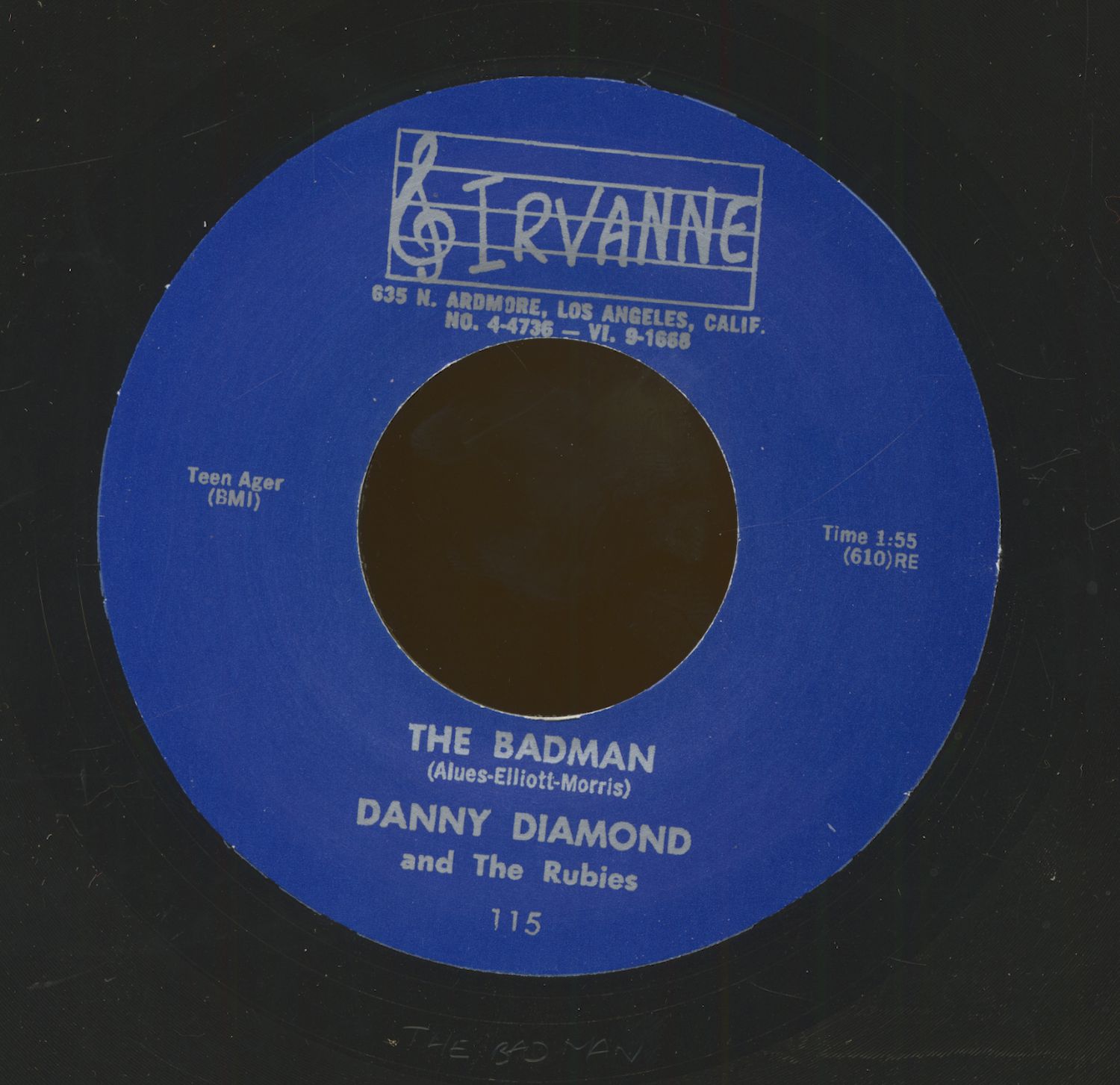 Danny Diamond Rhyme Danny Diamond 7inch: Rhythm In My Bones - The Badman (7inch, 45rpm ...