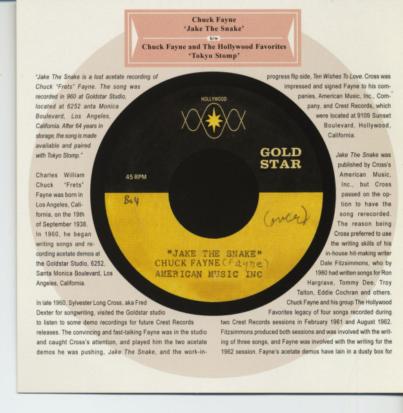 Jake The Snake - Tokio Stomp (7inch, 45rpm)