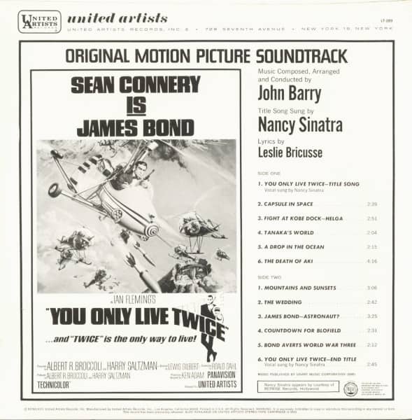 You Only Live Twice - Original Motion Picture Soundtrack (LP)