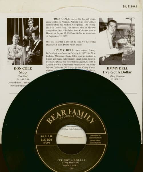Jimmy Dell & Don Cole - I've Got A Dollar - Stop (7inch, 45rpm, PS, BC, Ltd.)