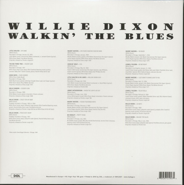 Willie Dixon - Walkin' The Blues (LP, 180g Vinyl)