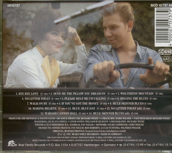 Connie Francis & Hank Williams JR. Sing Great Country Favorites (CD)