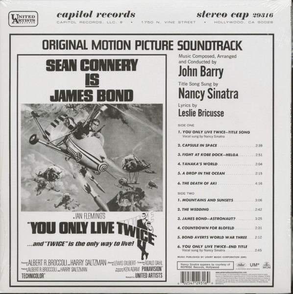 You Only Live Twice - Original Motion Picture Soundtrack (LP)
