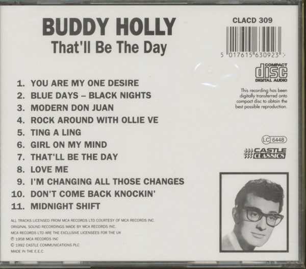 That'll Be The Day (CD)