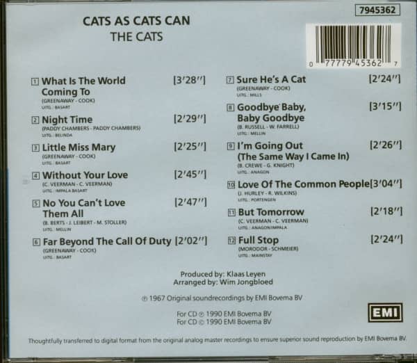 Cats As Cats Can (CD)