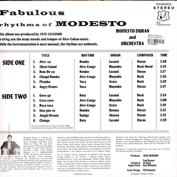 Fabulous Rhytms of Modesto (LP, Colored Vinyl, Ltd.)