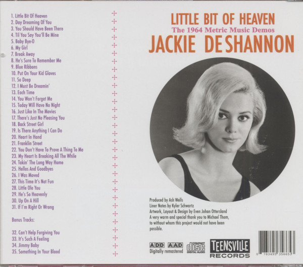 Little Bit Of Heaven - The 1964 Metric Music Demos (CD)