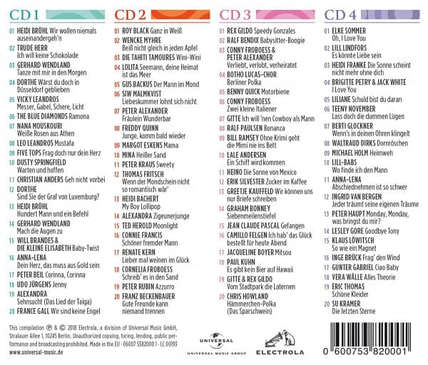 Ganz in Weiß: Die großen Schlager der 60er-Jahre (4-CD)