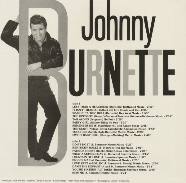 Johnny Burnette Sings Rare Items Vol.2 (LP)