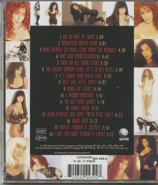 Cher's Greatest Hits 1965-1992 (CD)