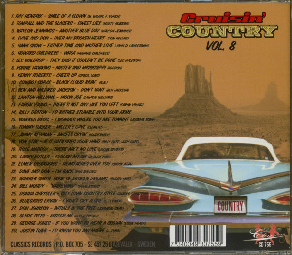 Cruisin' Country Vol.8 (CD)