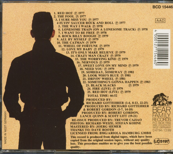 Robert Gordon Is Red Hot (CD)