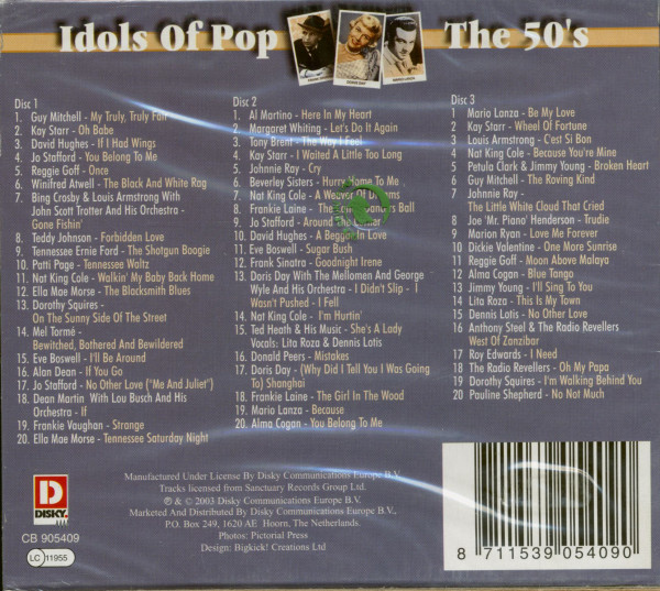 Idols Of Pop - The 50's (3-CD)