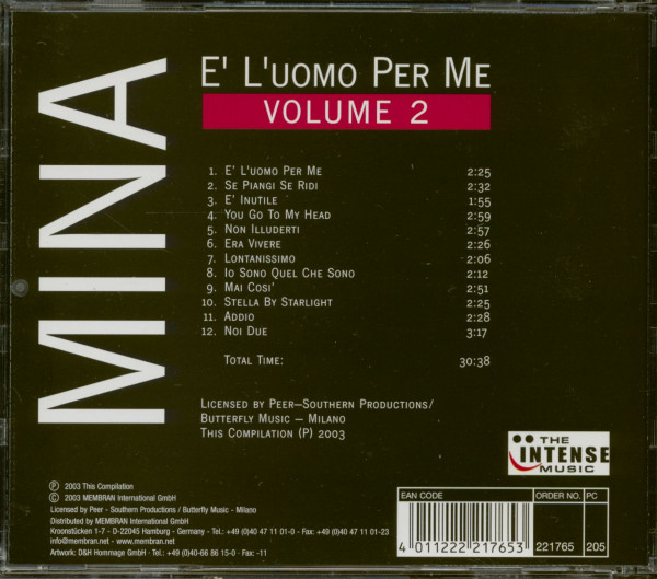 E' L'uomo Per Me Volume 2 (CD)