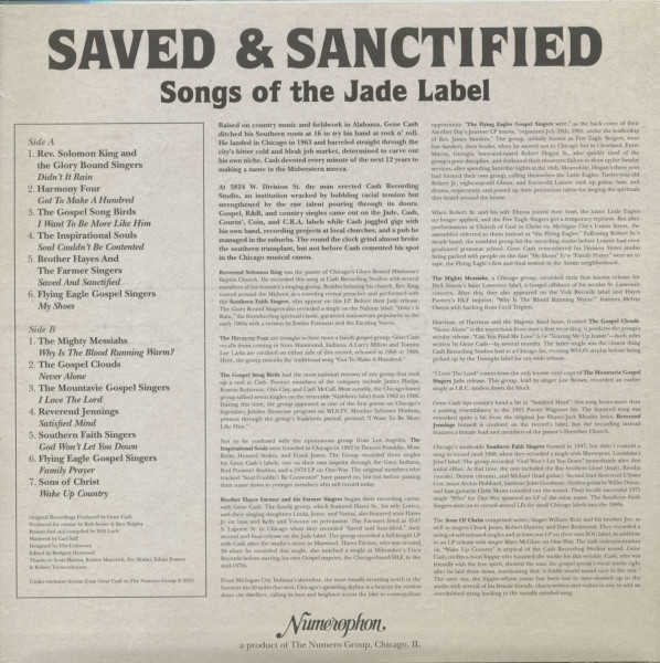 Saved And Sanctified - Songs Of The Jade Label (LP)