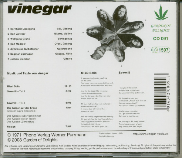 Vinegar (CD)