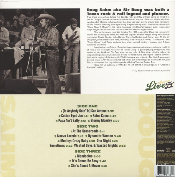 Live From Austin, Tx (2-LP, 180g Vinyl)