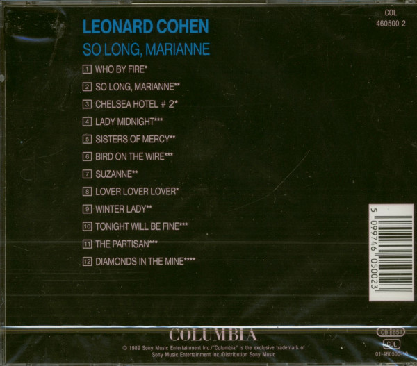 So Long, Marianne (CD)