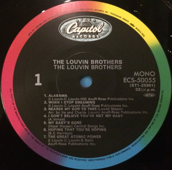 The Louvin Brothers - Call Of The Country Series (LP, Japan)