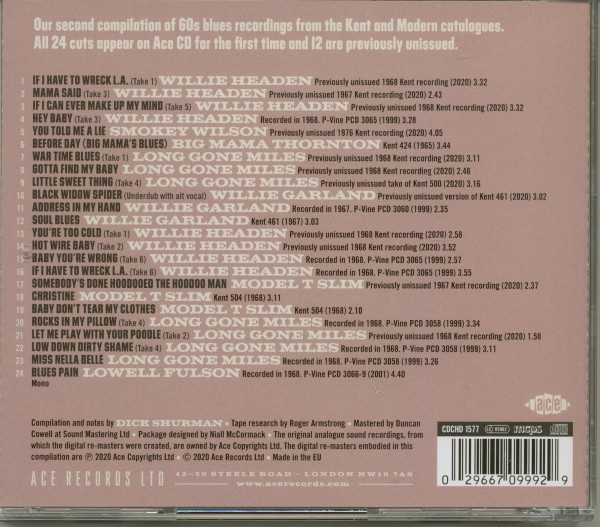 If I Have To Wreck L.A. Vol.2 - Kent & Modern Records - Blues Into The 60s (CD)