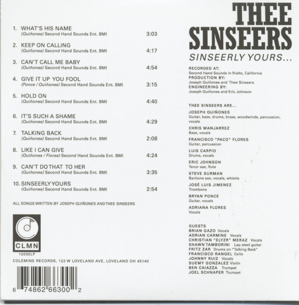 Sinseerly Yours (CD)