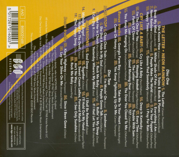 The Letter-Neon Rainbow-Cry Like A Baby - Non Stop - Dimension (2-CD)